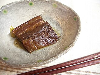 tart cherry walnut pork belly joint snack